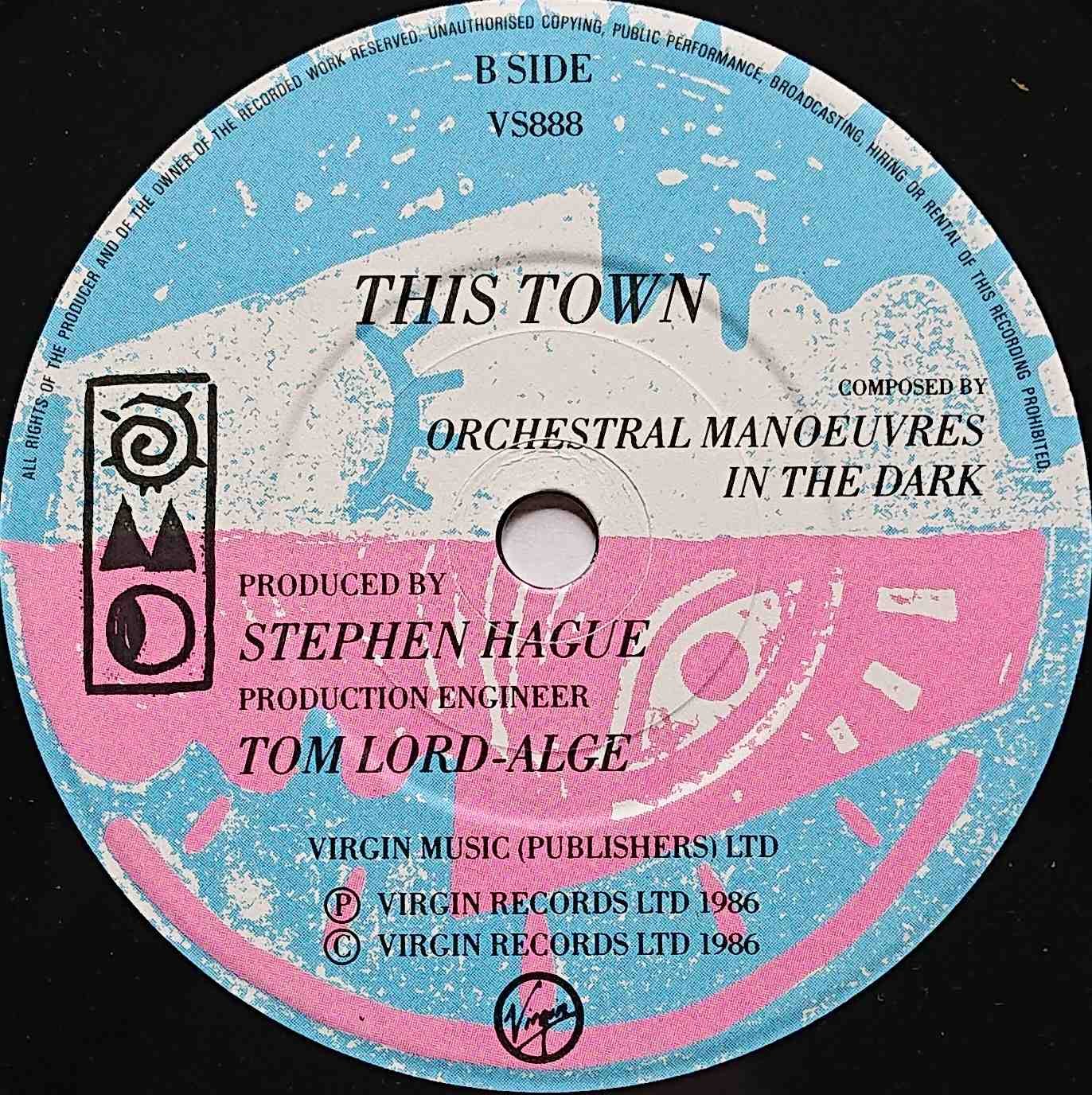 VS 888 (Forever) Live and die Orchestral Manoeuvres in the Dark (OMD) Label
